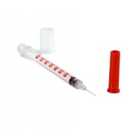 Инсулиновый шприц 1 мл U40 с интегрированной иглой BD Micro-Fine Plus 29G 0,33 x 12,7 мм, Becton Dickinson, 100 штук