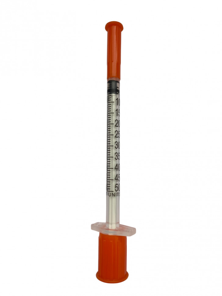 Инсулиновый шприц 0,5 мл с интегрированной иглой U100 30G 0,30 x 8 мм Vogt Medical Германия 100 штук