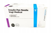 Иглы для шприц ручек 31G 0,25 х 5 мм универсальные Vogt Medical (Вогт Медикал) 100 штук