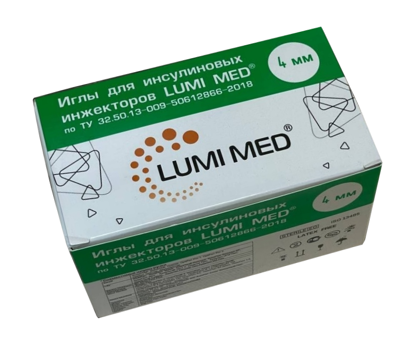 Иглы для шприц ручек LUMI MED 32G (0.23 х 4 мм) 100 штук