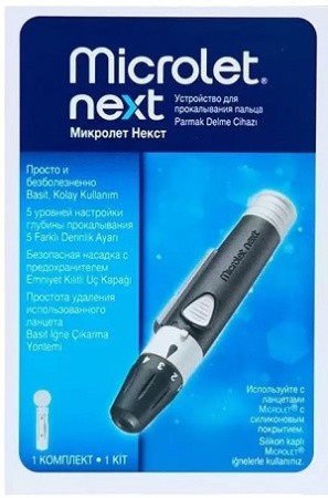 Прокалыватель Microlet Next + ланцеты Microlet 200 штук