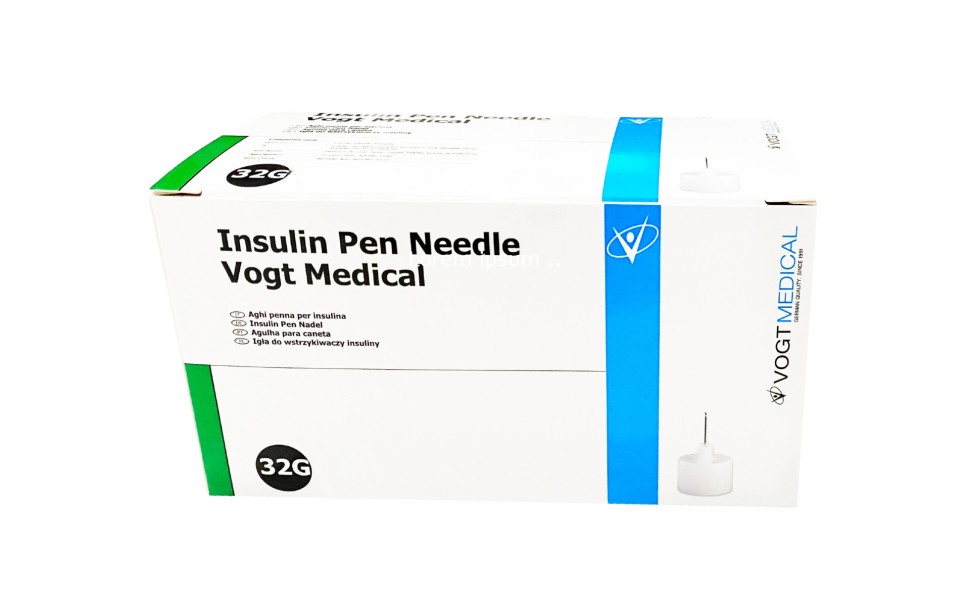 Иглы для шприц ручек 32G 0,23 х 6 мм универсальные Vogt Medical (Вогт Медикал) 100 штук