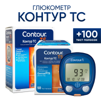 Глюкометр Контур ТС (Contour TS) + 100 тест полосок Контур ТС