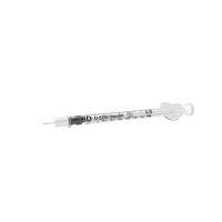 Инсулиновый шприц 0,5 мл с интегрированной иглой U100 BD Micro-Fine Plus 31G 0,25 x 6 мм, Becton Dickinson, 10 штук