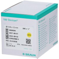 Иглы инъекционные 30G (0,30 х 12 мм) B.Braun Sterican 100 штук