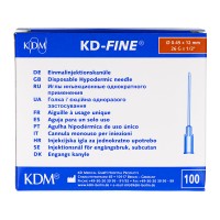 Игла инъекционная 26G (0,45 х 12 мм) KD-Fine (КД Файн), Германия, 100 штук