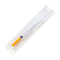 Инсулиновый шприц 1 мл U100 с интегрированной иглой 29G 0,33 x 13 мм, KD JECT, Германия, 100 штук