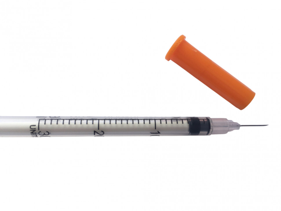 Инсулиновый шприц 0.3 мл с интегрированной иглой U100 30G 0,3 x 8 мм Vogt Medical Германия 100 штук