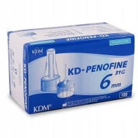 Иглы для инсулиновых шприц-ручек 31G (0,25 х 6 мм) KD-Penofine 100 штук