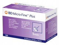 Иглы для инсулиновых шприц-ручек BD Micro-Fine Plus 31G (0,25 x 5 мм) 100 штук